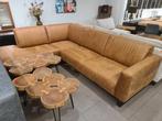 Nieuwe hoekbank Thirty three leer microvezel cognac270x210cm, Huis en Inrichting, Ophalen, ., Nieuw, .