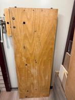 Houten werkbank met bankschroef, Ophalen, Gebruikt