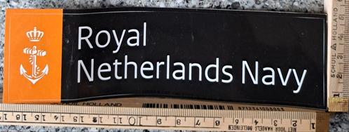 Sticker royal Netherlands navy Koninklijke marine, Verzamelen, Stickers, Zo goed als nieuw, Ophalen of Verzenden