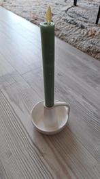 Witte Kandelaar, Overige materialen, Wit, Ophalen of Verzenden, Zo goed als nieuw