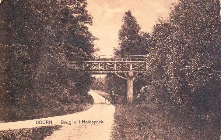 00988 Doorn - Brug in 't Heidepark, Verzamelen, Ansichtkaarten | Nederland, Gelopen, Utrecht, Voor 1920, Verzenden
