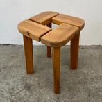 2x Vintage design kruk - Fins - grenen - Olof Ottolin, Gebruikt, Onbekend, Ophalen of Verzenden, Onbekend