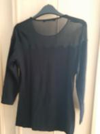 Zwart t shirt: juffrouw Jansen, Maat 38/40 (M), Verzenden, Zwart, Zo goed als nieuw