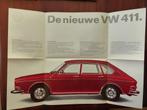 Volkswagen 411 1968 1969 intro brochure, Verzenden, Zo goed als nieuw, Volkswagen