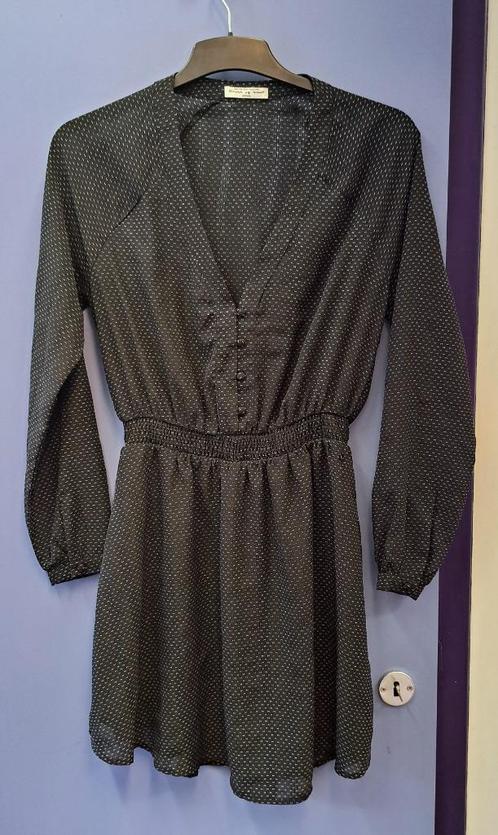Circle of Trust tuniekjurk in zwart + fijn printje – M 48770, Kleding | Dames, Jurken, Zo goed als nieuw, Maat 38/40 (M), Zwart