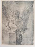 Albrecht Dürer (1471-1528) Luit spelende Engel prent 1922, Antiek en Kunst, Kunst | Etsen en Gravures, Verzenden