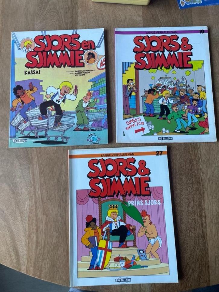 3x Sjors & Sjimmie Albums | Jaren '90 | Big Balloon, Boeken, Stripboeken, Zo goed als nieuw, Meerdere stripboeken, Ophalen of Verzenden