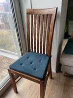 Eikenhouten eetkamerstoelen met spijlenrug (set van 4), Ophalen, Bruin, Eikenhout, Zo goed als nieuw