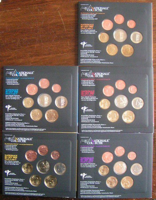 Nederland - Eurosets divers, 2 - 5 en 10 euromunten, Postzegels en Munten, Munten | Nederland, Setje, Euro's, Koningin Beatrix