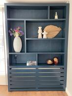 Vakken wandkast met Lambrisering, Ophalen, Met plank(en), Gebruikt, 200 cm of meer