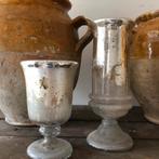Antieke zilverglas kelken, Antiek en Kunst, Ophalen of Verzenden
