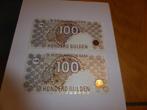 BANKBILJET NEDERL.. -100 gulden STEENUIL uit 1992 PRIMA + !!, Setje, 100 gulden, Verzenden