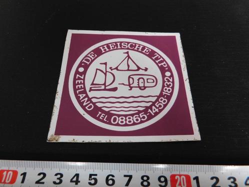 sticker zeeland n.br. camping de heische tip, Verzamelen, Stickers, Zo goed als nieuw, Bedrijf of Vereniging, Ophalen