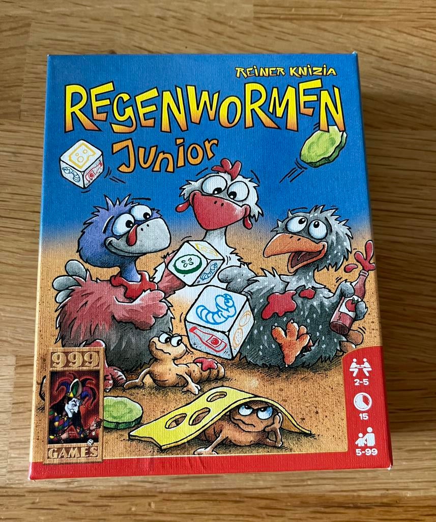 Regenwormen Junior dobbelspel, Ophalen of Verzenden, Zo goed als nieuw
