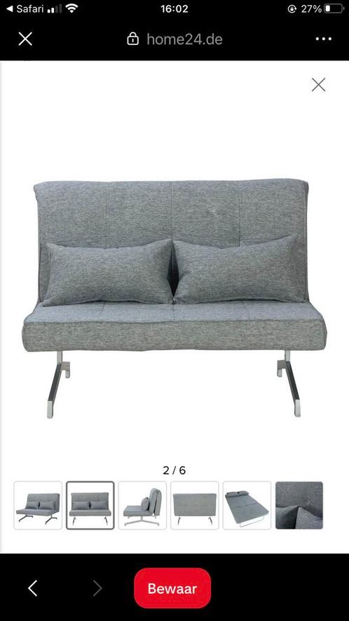 Slaapbank Cardini Due geweven stof, Huis en Inrichting, Slaapkamer | Slaapbanken, Zo goed als nieuw, 140 cm, 200 cm, Tweepersoons
