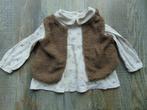 Ecru longsleeve + bruin teddy vest maat 92 C&A setje, C&A, Meisje, Ophalen of Verzenden, Zo goed als nieuw