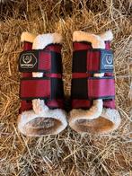 Beenbeschermers met bont bordeaux rood HorseGear S, Dieren en Toebehoren, Ophalen of Verzenden, Zo goed als nieuw