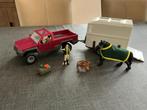 Schleich pick up met paardentrailer compleet, Ophalen, Zo goed als nieuw