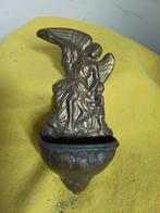 1544) mooi brons weiwater bakje  engel, Antiek en Kunst, Ophalen of Verzenden