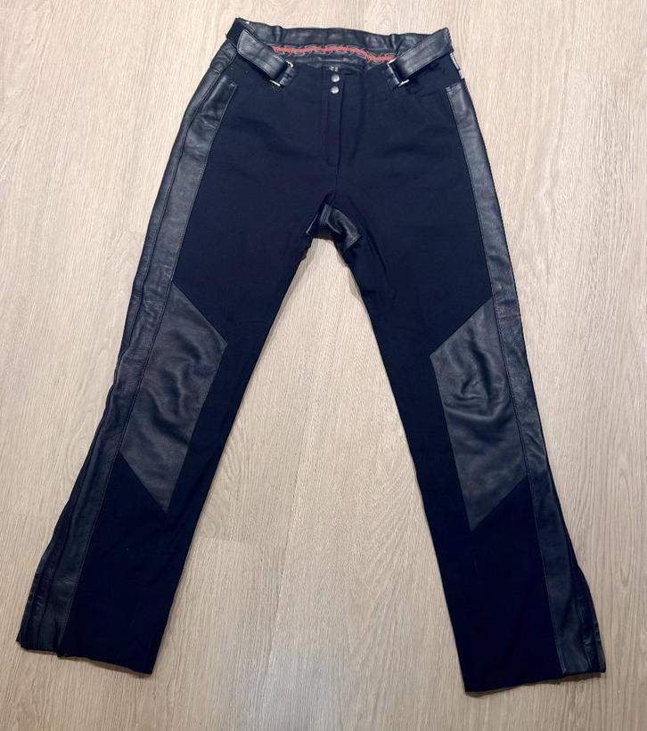 DAMES MOTORBROEK leer/textiel combi MAAT 38, Motoren, Kleding | Motorkleding, Broek | leer, Dames, Tweedehands, Ophalen of Verzenden