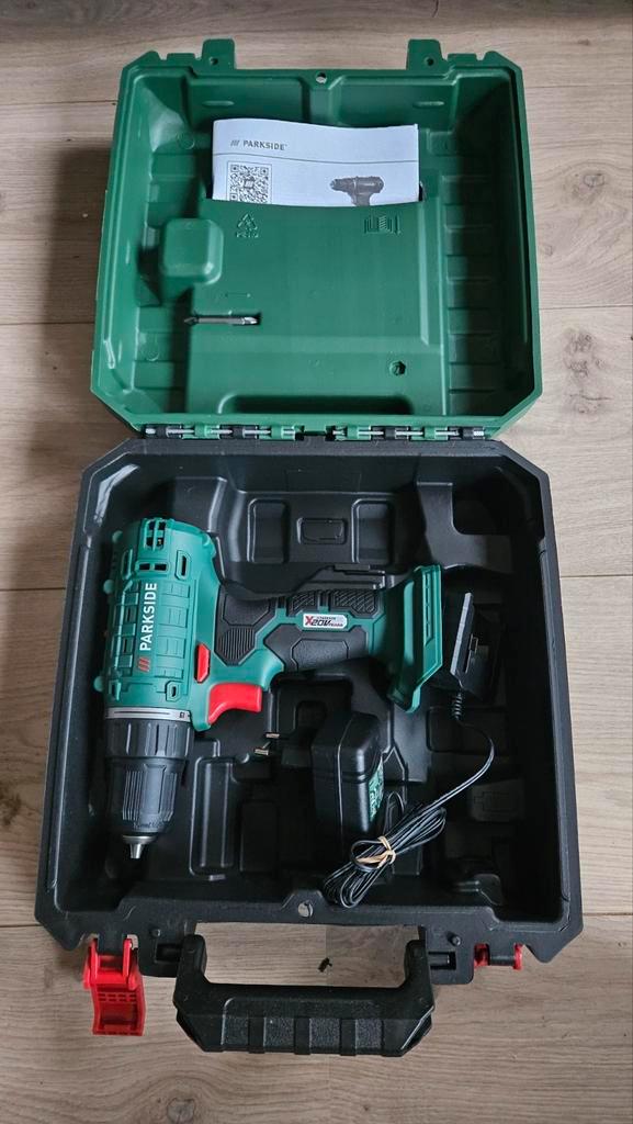 Parkside Accu Boor-Schroefmachine PBSSA 20-Li A1, Doe-het-zelf en Verbouw, Gereedschap | Boormachines, Zo goed als nieuw, Boor- en Schroefmachine