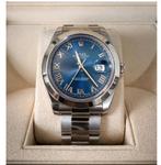 Rolex Datejust 41mm 116300, Azuurblauw, Nieuw, full set, Ophalen, Polshorloge, Nieuw, Rolex