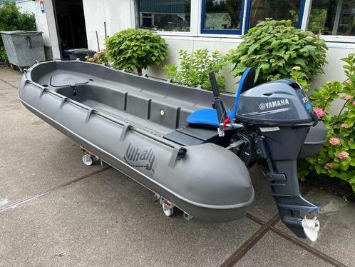 ACTIE: Whaly 435 + Yamaha F15CEHPL, Watersport en Boten, Sloepen, Nieuw, 10 tot 30 pk, 3 tot 6 meter, Buitenboordmotor, Benzine