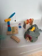 Brio treinset met treintjes (oa Thomas de Trein), Kinderen en Baby's, Speelgoed | Houten speelgoed, Ophalen, Zo goed als nieuw