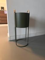 OYOY Maki Plant Box - High Oliv - Plantenbak, Rond, Ophalen of Verzenden, Minder dan 25 cm, Metaal