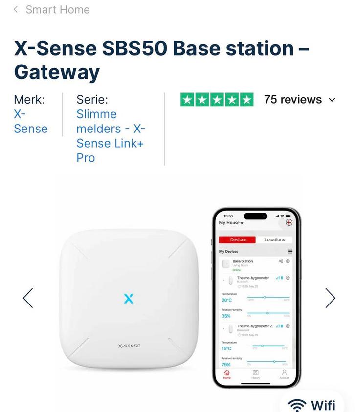 X-sense base station NIEUW, Doe-het-zelf en Verbouw, Alarmsystemen, Nieuw, Overige typen, Overige soorten, Draadloos, Ophalen of Verzenden