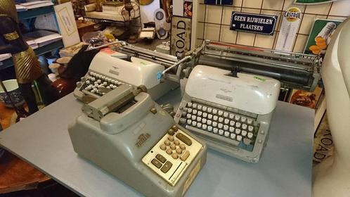 Antieke typmachine of rekenmachine mooie originele top items, Antiek en Kunst, Curiosa en Brocante, Ophalen