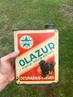 Olieblik olie blik oil can vintage olazur azur oud, Verzamelen, Ophalen of Verzenden, Gebruikt, Overige