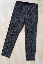 Cambio zwart/wit print broek 36, Cambio, Verzenden, Zwart, Zo goed als nieuw