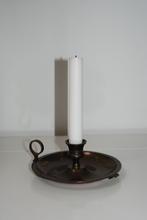 Koperen blaker kandelaar, Ophalen of Verzenden, Koper of Brons