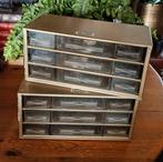 Ladekastje Raaco Denmark goudkleurig metaal, Antiek en Kunst, Curiosa en Brocante, Ophalen of Verzenden