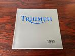 Triumph 1993 new model line motorcycle Dutch importer, Ophalen of Verzenden, Triumph