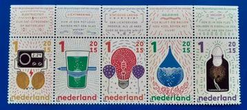 NVPH 3310-3314 Strook Ontdek de wetenschap - 2015  Uitgave:  beschikbaar voor biedingen