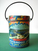 Jam blik J. van Woerkom Nijmegen ca 1920 - 1930, Ophalen of Verzenden, Gebruikt, Overige, Overige merken