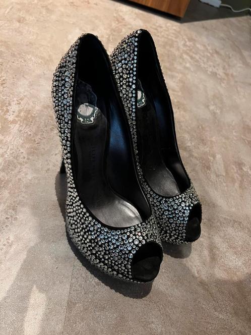 PHILIPP PLEIN pumps met strass maat 39 origineel zgan, Kleding | Dames, Schoenen, Zo goed als nieuw, Pumps, Zwart, Ophalen of Verzenden
