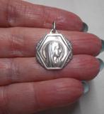 Zilveren antieke religie hanger Lourdes nr.090, Verzenden, Zilver, Hanger