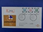 Postzegel NL 1967 FDC 85 Amphilexzegels met Aantekenstrookje, Postzegels en Munten, Postzegels | Nederland, Verzenden, Na 1940