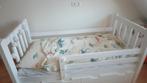 Wit houten kinderbed/peuterbed incl. matras en lades, Kinderen en Baby's, Kinderkamer | Bedden, Gebruikt, 70 tot 85 cm, 140 tot 160 cm