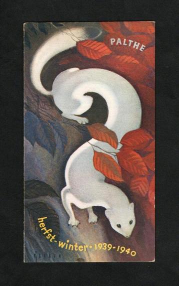 Brochure Palthe Hermelijn Modekleuren Staalkaart 1939-1940. beschikbaar voor biedingen