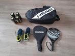 Compleet padel set - racket, schoenen, tas en ballen, Zo goed als nieuw, Racket, L3, Ophalen