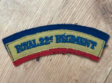 Stoffen R22e Regiment (van Doos) embleem beschikbaar voor biedingen