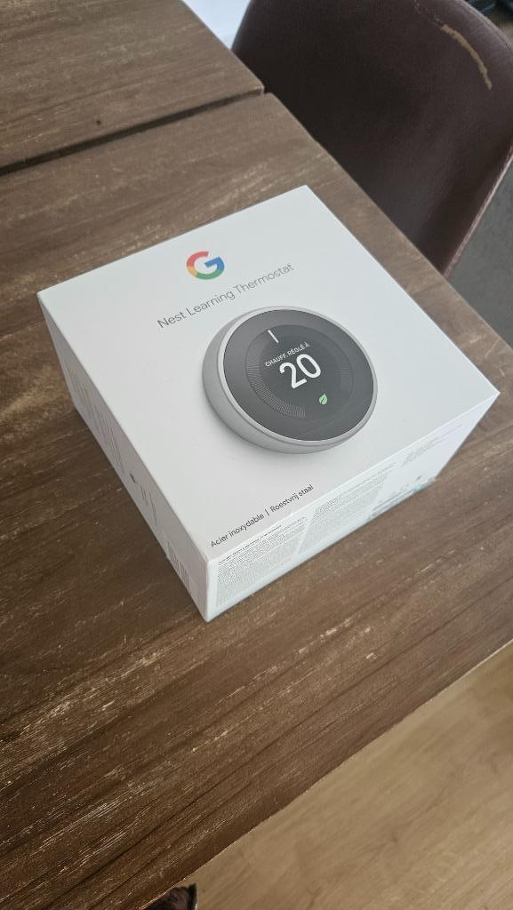 Google nest thermostat v3 Nieuw in doos, Doe-het-zelf en Verbouw, Thermostaten, Nieuw, Slimme thermostaat, Ophalen of Verzenden