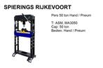 Pers 50 ton werkplaatspers garagepers werkstat presse, Ophalen of Verzenden, Nieuw