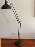 Vloerlamp/ Industrieel zwart verstelbaar, Huis en Inrichting, Lampen | Vloerlampen, Ophalen, Stoer/ Industrieel, Zo goed als nieuw