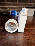 7x 3-Fase Railspots + Rails Optioneel, Huis en Inrichting, Led-lamp, Gebruikt, 60 watt of meer, Overige fittingen
