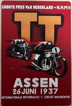TT Assen 26 juni 1937 moto GP reclamebord van metaal deco, Verzamelen, Reclamebord, Info@deconoord.nl, Deco Noord, Nieuw